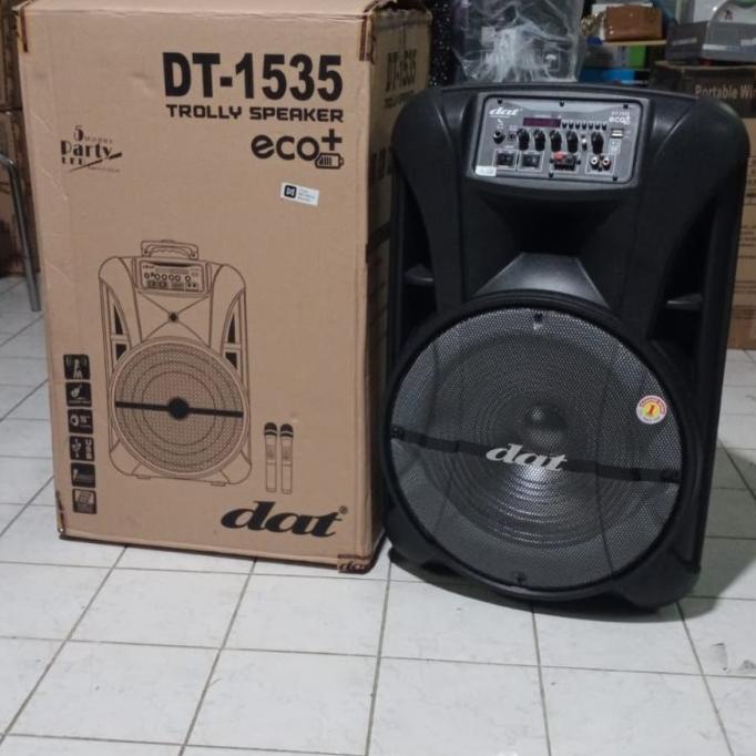 Diskon Besar Speaker Aktif Wireless Portable Dat Dt1535 Eco Plus Original 15 Inch