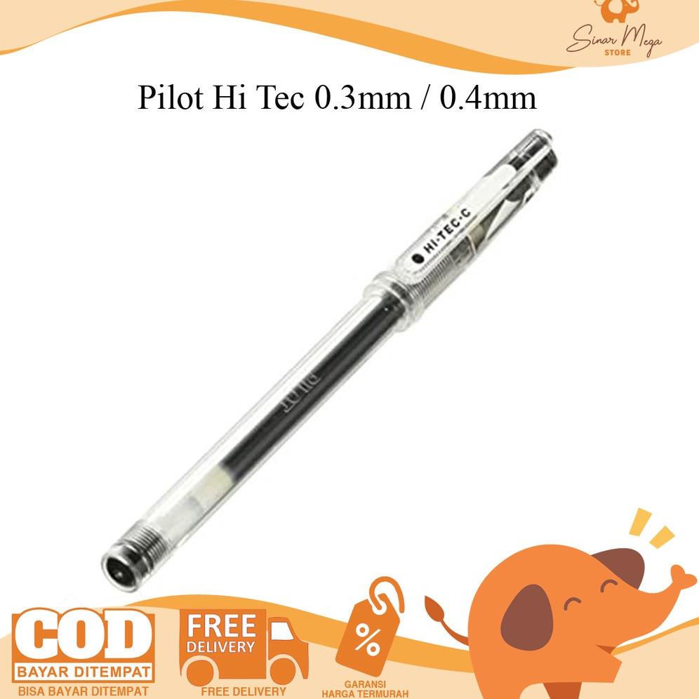 

ORIGINAL Pilot Pulpen Hi Tec 0,4mm & 0,3mm Black Hitam / Hi-Tec-c Hi Tech PROMO