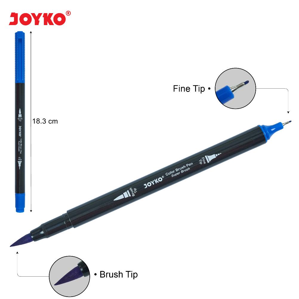 

TERLARIS Joyko Colour Brush Pen 12 24 / Pena Kuas Warna Joyko Kaligrafi CLP-13 PROMO TERMURAH