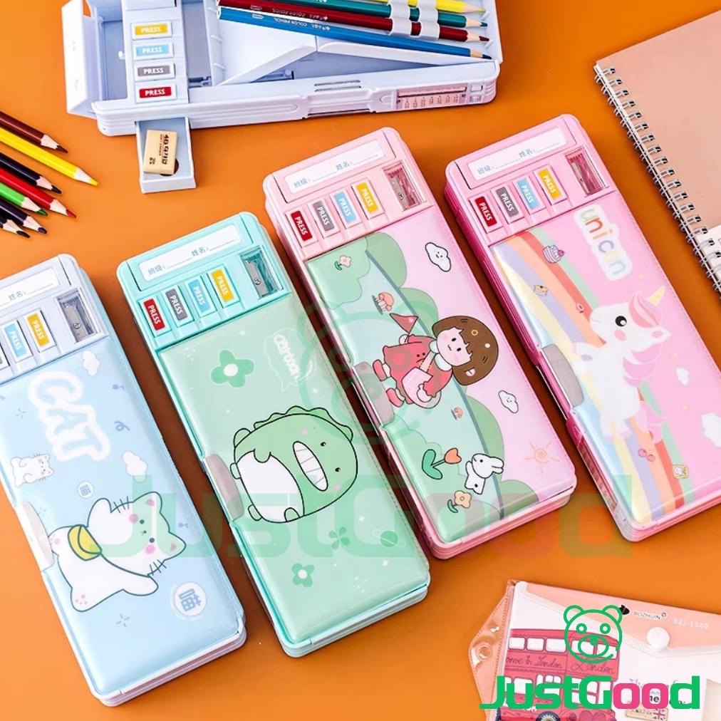 

COD Ready Unicorn kotak pensil anak/ kotak pensil multifungsi / TEMPAT PENSIL ANAK PEREMPUAN MURAH KOTAK PENSIL ANAKPencil storage multifunctional stationery storage box /Lapisan Ganda Tunggal dengan Rautan Kapasitas SPECIAL PROMO