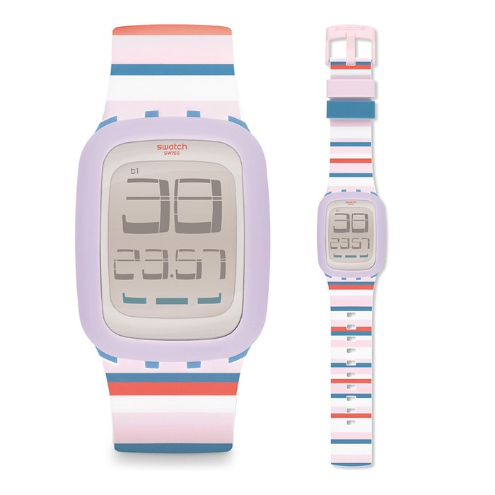 SWATCH SURN107 - Tendina - Jam Tangan Touch Screen - Putih Pink