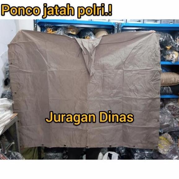 - JAS HUJAN JATAH POLRI ASLI PONCO MANTEL KALONG KELELAWAR COKLAT