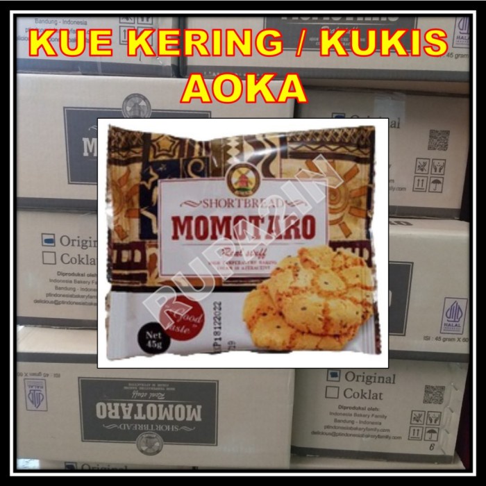 

Roti Biskuit Kering Aoka Kukis Momotaro Shortbread Cookies Rasa Nal