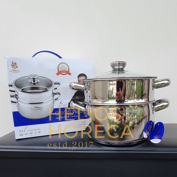 ✨Ori Bima Origin Premiere Panci Steamer Susun Set Terbaru