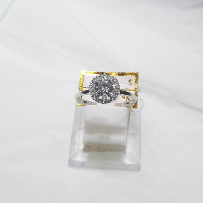 ✨Termurah Cincin Emas Putih Asli 18K-750 Perhiasan Berkualitas