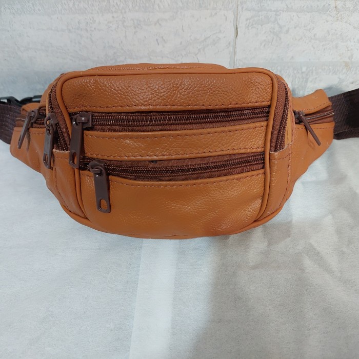 ✨Ready Wb Tas Pinggang Kulit Asli Bisa Gojek