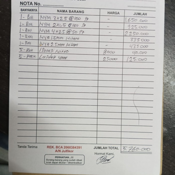 

✨Sale Nota Pak Alfan Limited