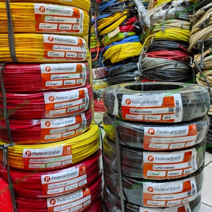 Masih Ready Kabel Serabut Nyaf 2,5 Mm Merk Federal 100M Hitam