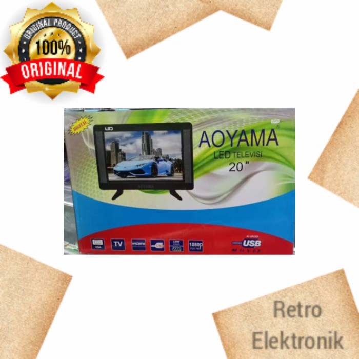 ✨Ori New Tv Led Aoyama 20 Inch Digital Bisa Gojek