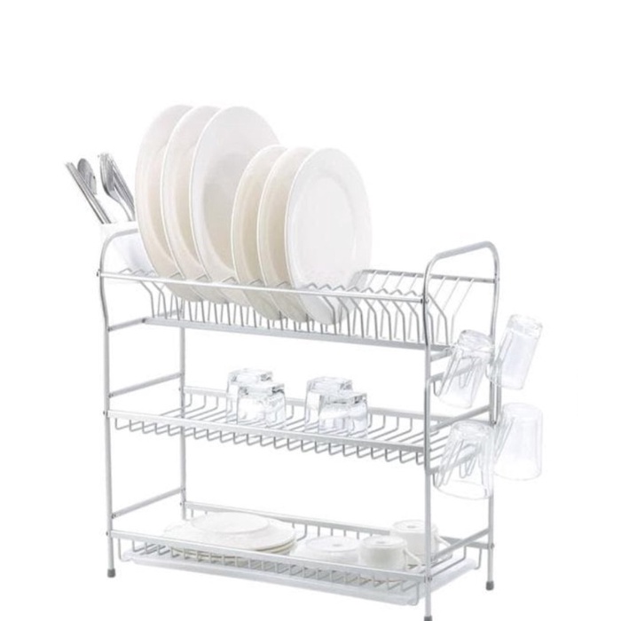 ✨Ori Rak Piring 3 Susun Tingkat Alumunium Valco Informa Berkualitas