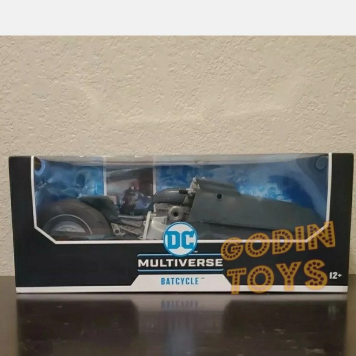 ✨New Ori Mcfarlane Batcycle Batman White Knight Multiverse Dc Whiteknight Bisa Sameday