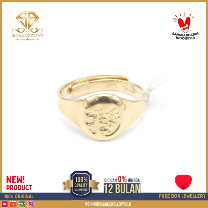 ✨Ori Sbj - Cincin Anak Emas Kuning Asli Original Bby 094 Bisa Gojek