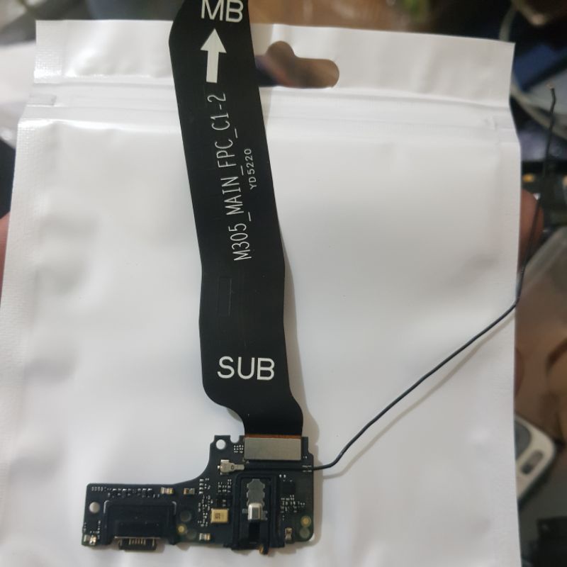 Konektor Cas Board Cas Dan Fleksibel Redmi Note 10 Ori Cabutan