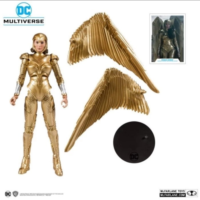 ✨New Ori Mcfarlane Toys Dc Multiverse Gold Wonder Woman 1984 Armor Eagle Ww84 Bisa Sameday