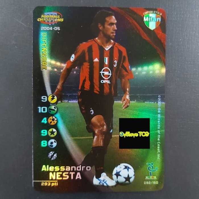 ✨Baru 13 Alessandro Nesta Milan 2004-05 Football Champions Card Terbaru
