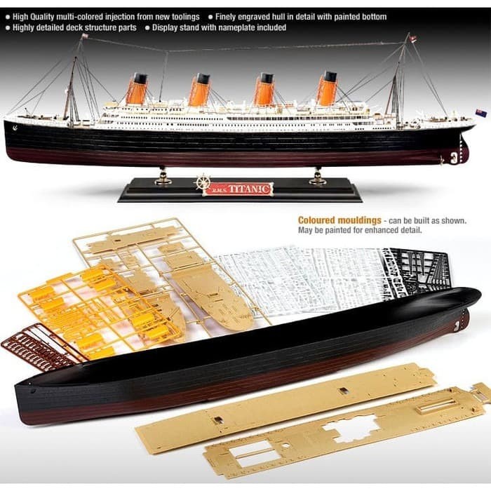 ✨New The White Star Liner Titanic 1/400 Model Kit Academy 14215 Berkualitas