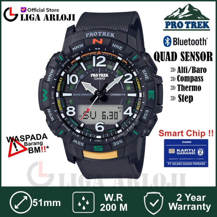 ✅Termurah Casio Protrek Prt-B50-1Dr - Jam Tangan Pria - Smart Quad Sensor Terbaru