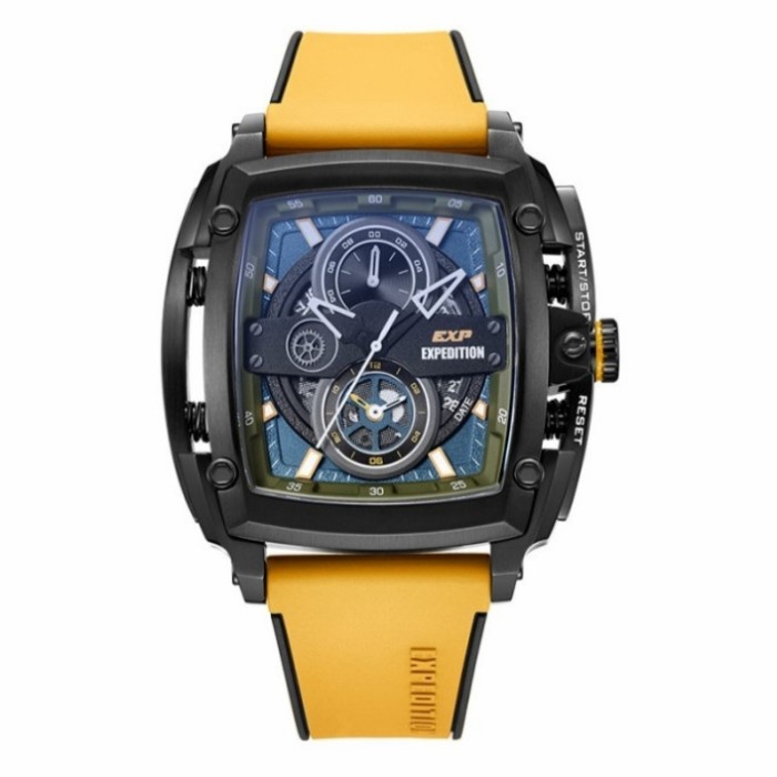 ✅Termurah Jam Tangan Pria Expedition Exp 3008/ E3008 Original Yellow Green Diskon