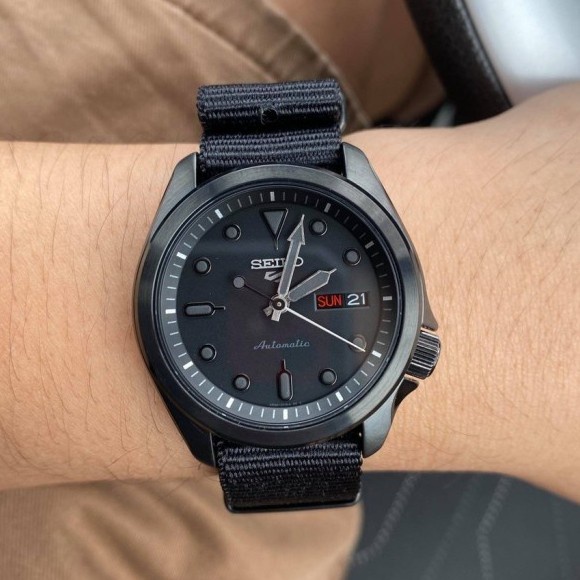 ✅Sale Seiko 5 Sports Srpe69K1 Full Black Jam Tangan Pria Original O Bisa Sameday