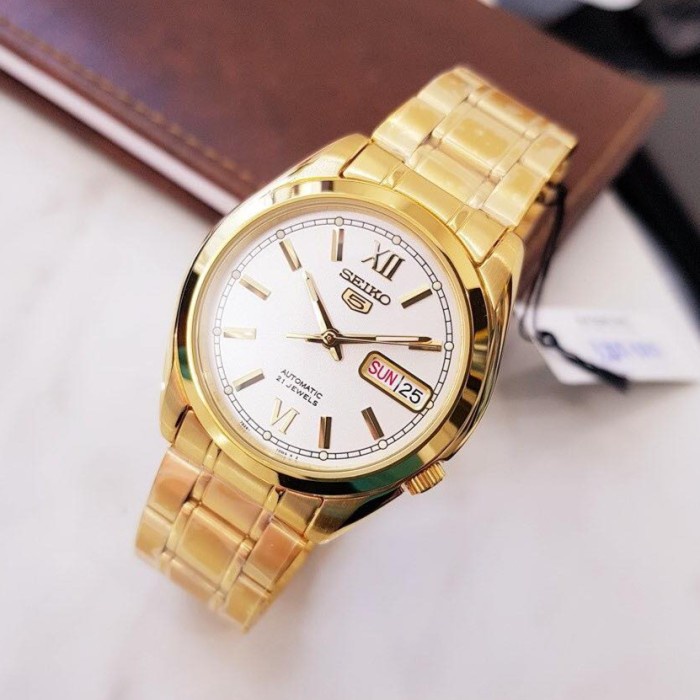 ✅Sale Seiko 5 Snkl58K1 Gold Jam Tangan Pria Original Ori Bergransi Resmi Berkualitas