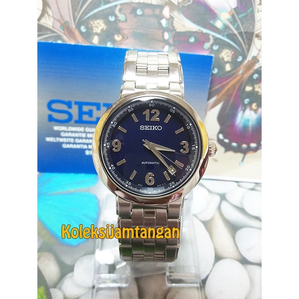 ✅Ready Jam Tangan Wanita Seiko Snh021K1 Automatic Silver Biru Original Berkualitas