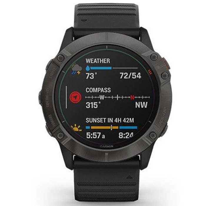 ✅Original Garmin Original Fenix 6X Carbon Gray Jam Tangan Pria Wanita Smart La Bisa Gojek