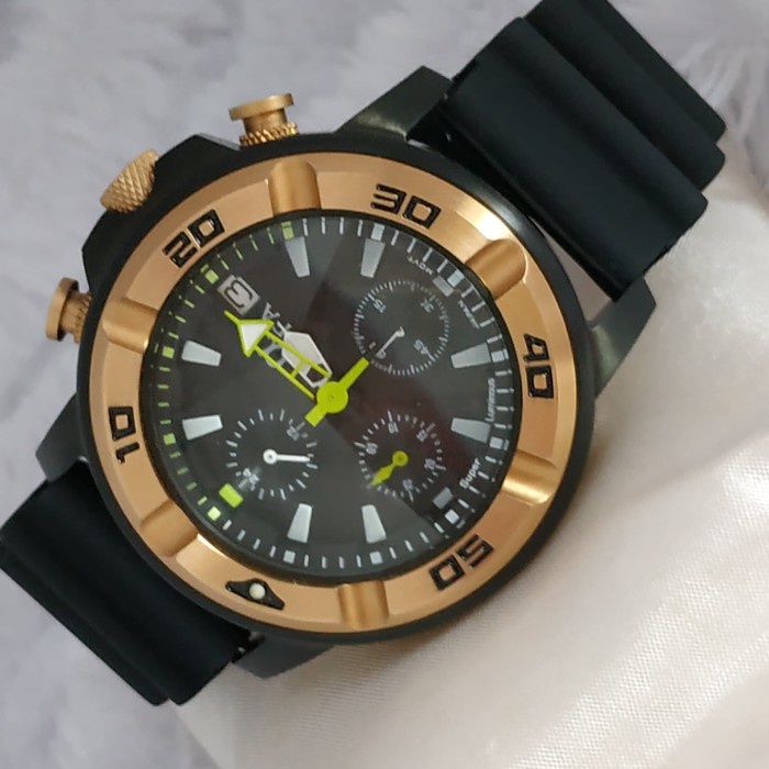 ✅Ori Jam Tangan Sport Wateresist Full Stainless Alfa Glow In The Dark Diskon