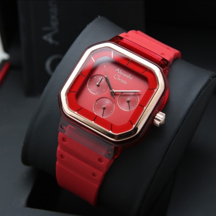✅New Ori Alexandre Christie Wanita Ac 2811 Rosegold Red Original Terbaru