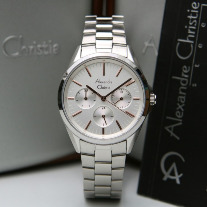 ✅New Alexandre Christie Ac 2890 Silver Ac2890 Wanita Original Diskon