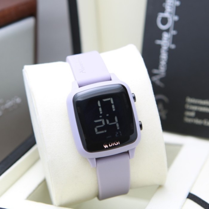 ✅New Alexandre Christie Ac 9369 Purple Digital Ac9369 Wanita Original Bisa Gojek