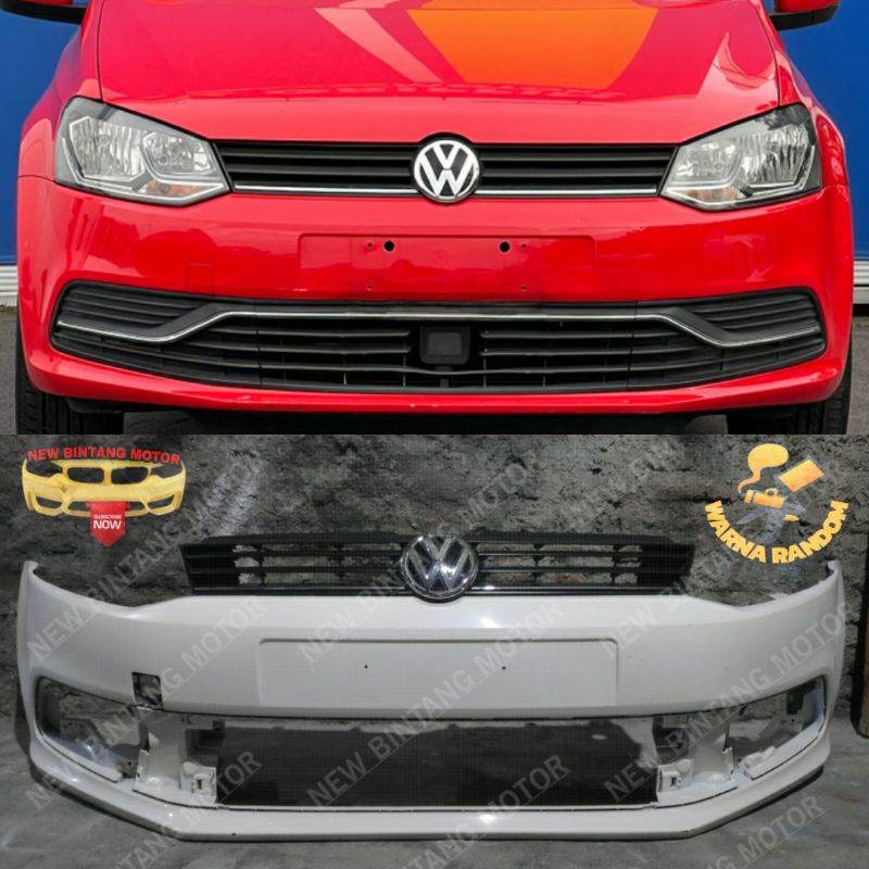 Bumper depan vw polo volkswagen polo 2012 2017 original