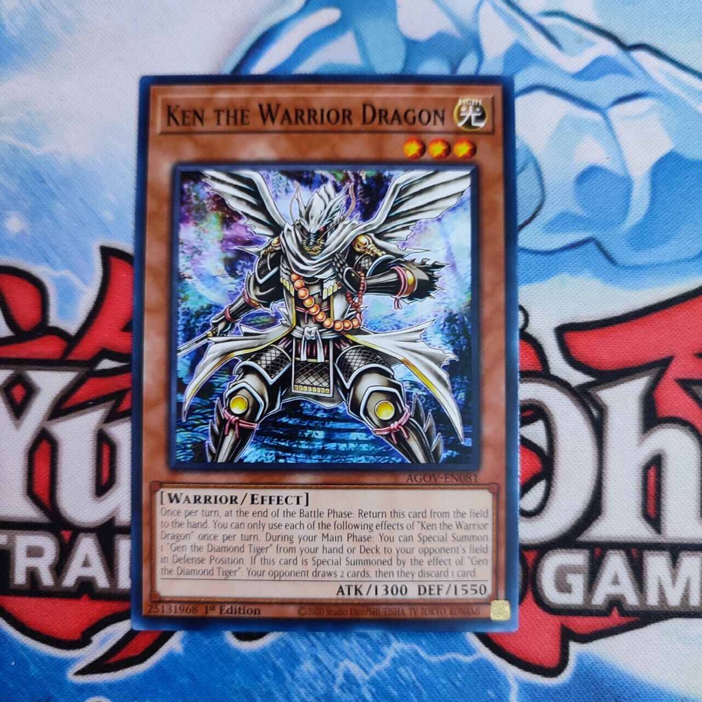 yugioh ken the warrior dragon AGOV common 1st original