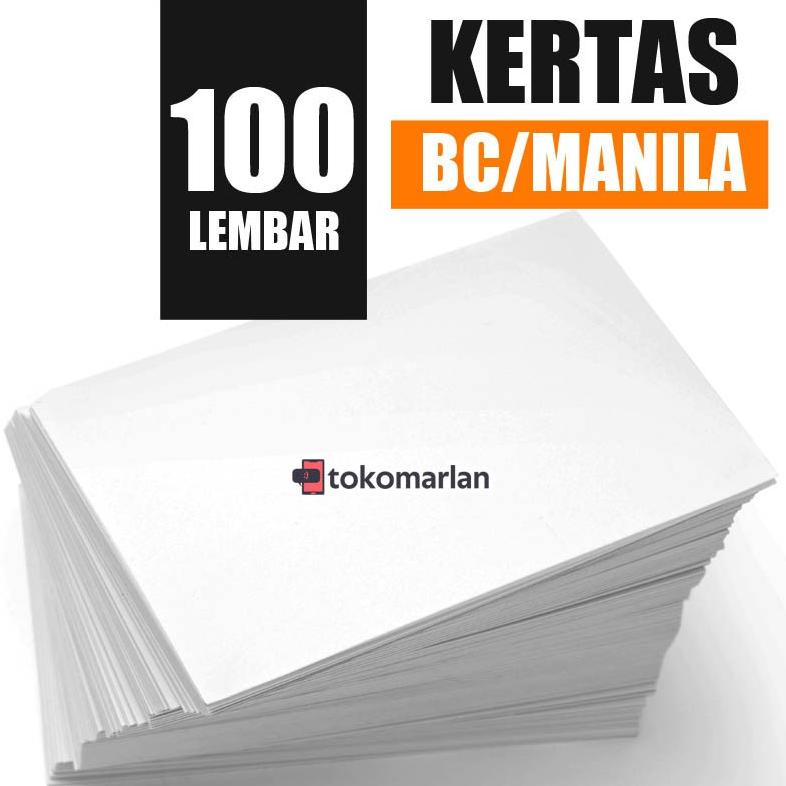 

Terbaru - Kertas BC ( Brief Card ) 160gsm Pack 100 Lembar F4 A4 untuk Undangan Kartu Nama Sertifikat Poster ~