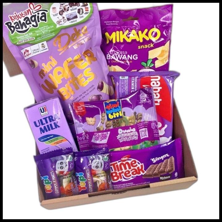 

GRATIS ONGKIR SNACK BOK HAMPERS KADO/ULANG TAHUN/WISUDA/VALENTINE - UNGU A