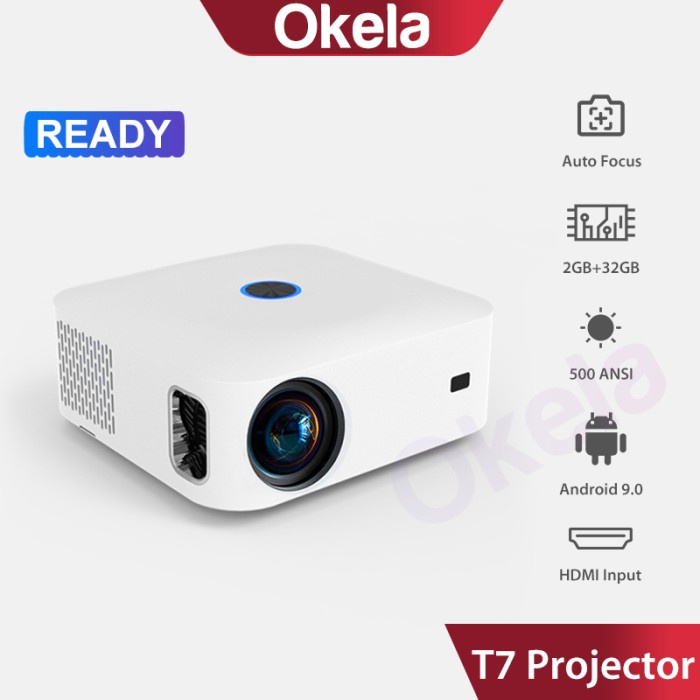 ANDROID PROYEKTOR M96 T9 ANDROID 9 4K WITH WIFI BLUETOOTH HOME THEATER