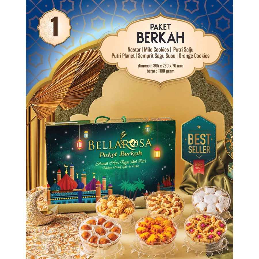 

[Boon 790] Bellarosa Paket Berkah Kue Lebaran / Kue Kering / Hampers Parcel