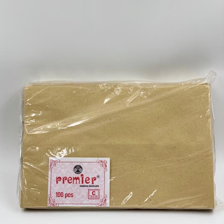 

[HB 506] (Isi 100) Amplop Coklat Samson ukuran folio / Stationary Kertas Cokelat Kantor