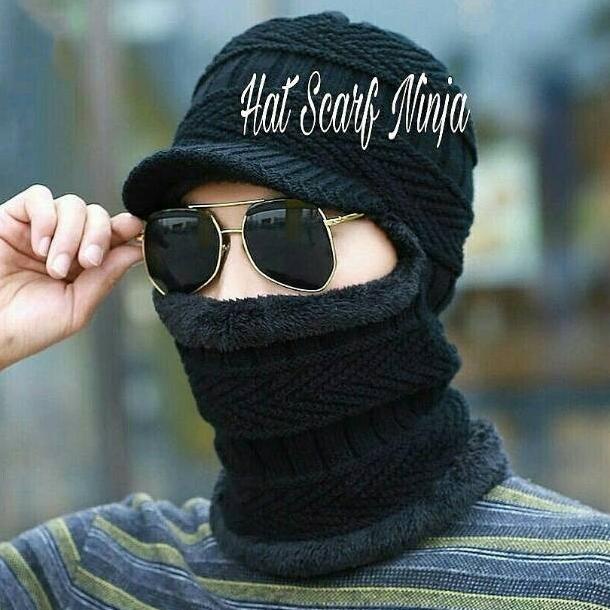 Topi Winter, Kupluk Musim Dingin, Masker Winter, Topi Syal Ninja Tebal