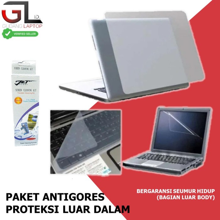Bae Paket Antigores Laptop - Full Protector Layar + Body Laptop - 4In1