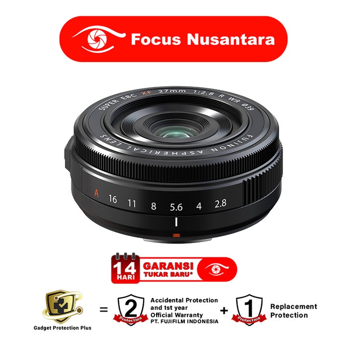 Fujinon XF 27mm XF-27mm XF27mm F2.8 R WR II (Black)