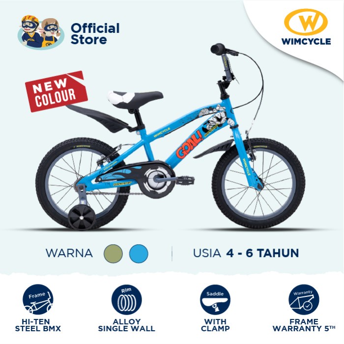 Promo Wimcycle Sepeda Anak Bmx Dragster 16 - Blue