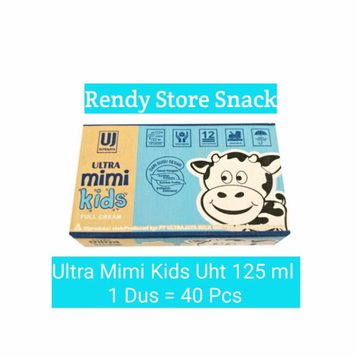 

Ultra Mimi Kids Uht Full Cream 125 Ml (Susu Ultra Mimi Kids Uht 1 Dus)
