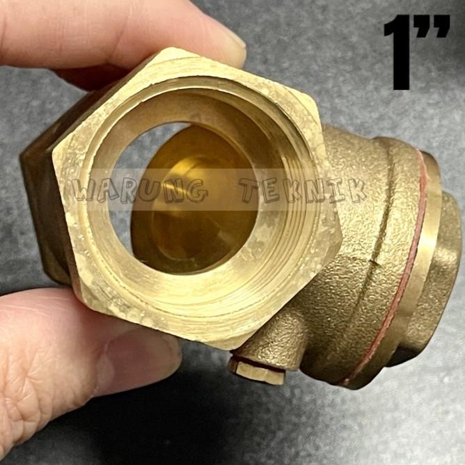 Sailing Swing Check Valve Klep Tabok 1 Inch Tebal Full Kuningan
