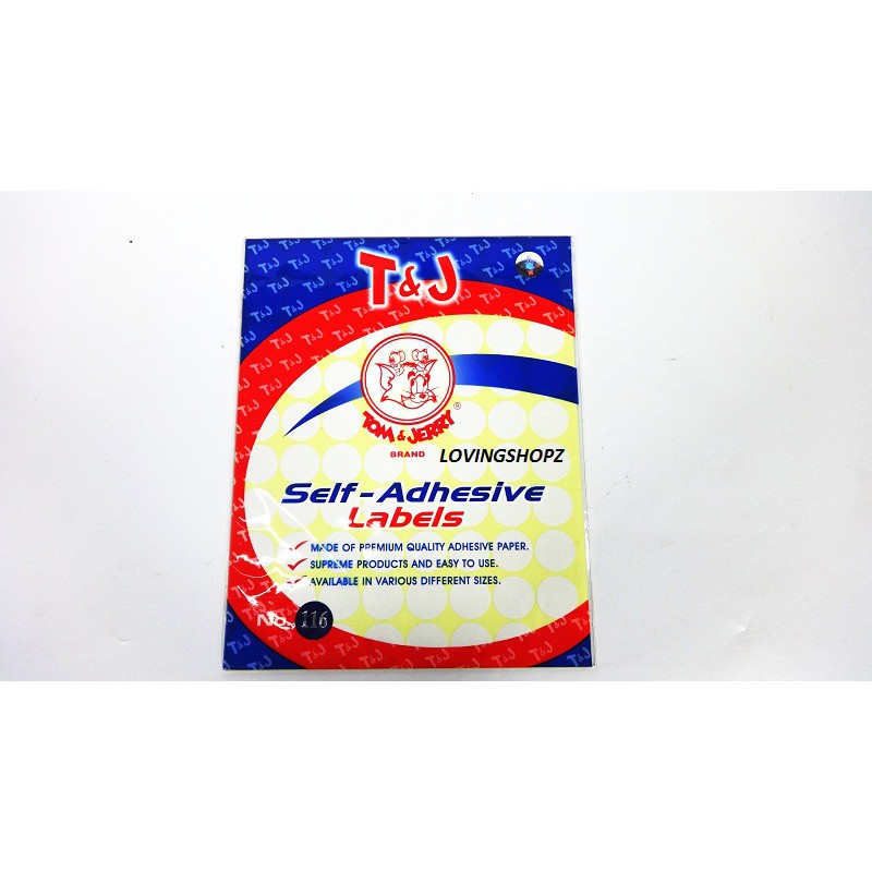 

LABEL STICKER T&J 116