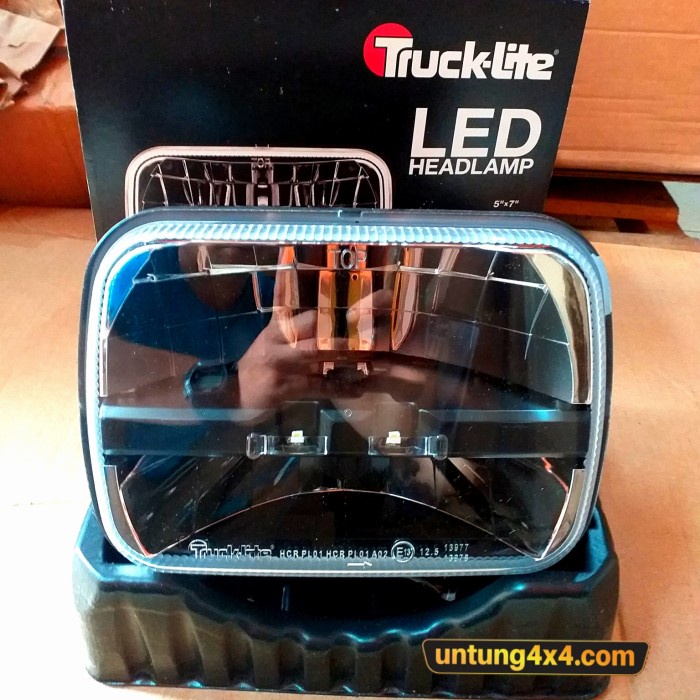 [New Ori] Truck Lite Headlight 5X7 Led Rhd Bisa Sameday