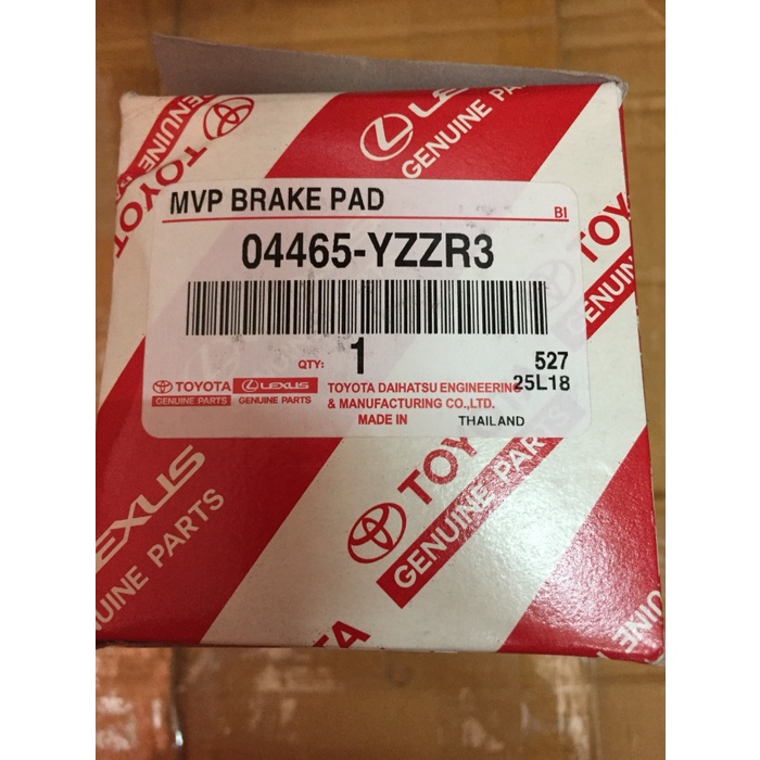 ✨Sale Brake Pad Depan Altis 2009 04465-Yzzr3 Original Diskon