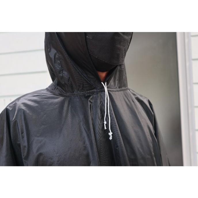 Jas Hujan Ponco Lengan bahan Mirip Axio Tebal Besar/Mantel Poncho