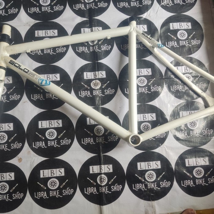 ✨New Nos Frame Fork Fixie United Soloist 71 Putih Terbaru