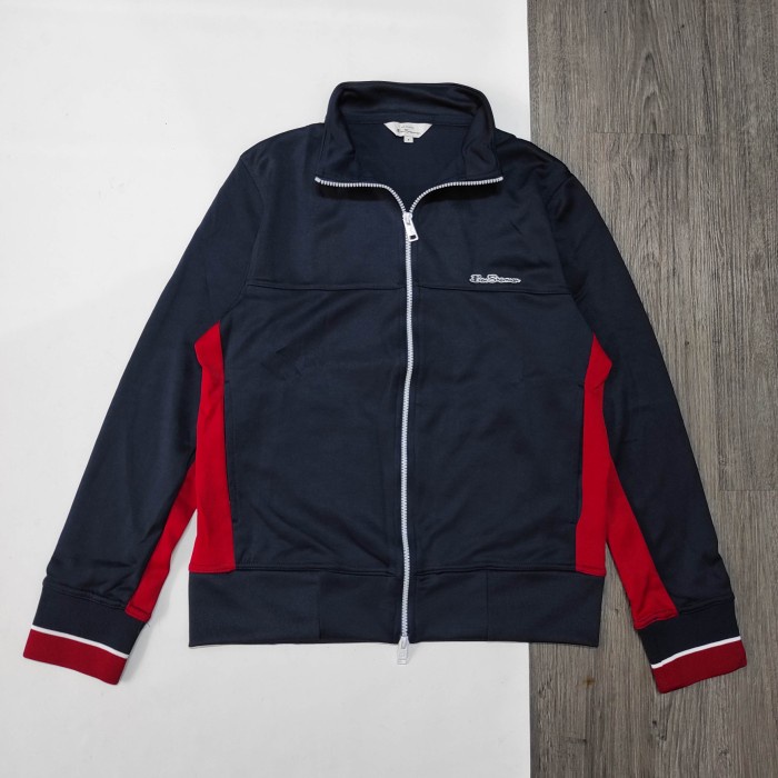 ✨New Ori Tracktop Track Jaket Ben Sherman Tricot Navy/Red Bisa Sameday