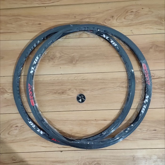 ✨New Rims 700C Xlr8 Double Wall 24H - Hitam Diskon